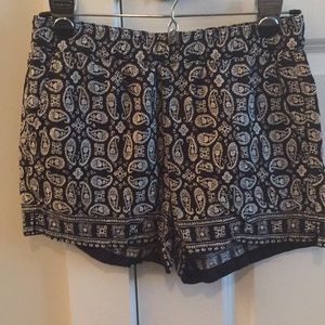 Paisley printed shorts